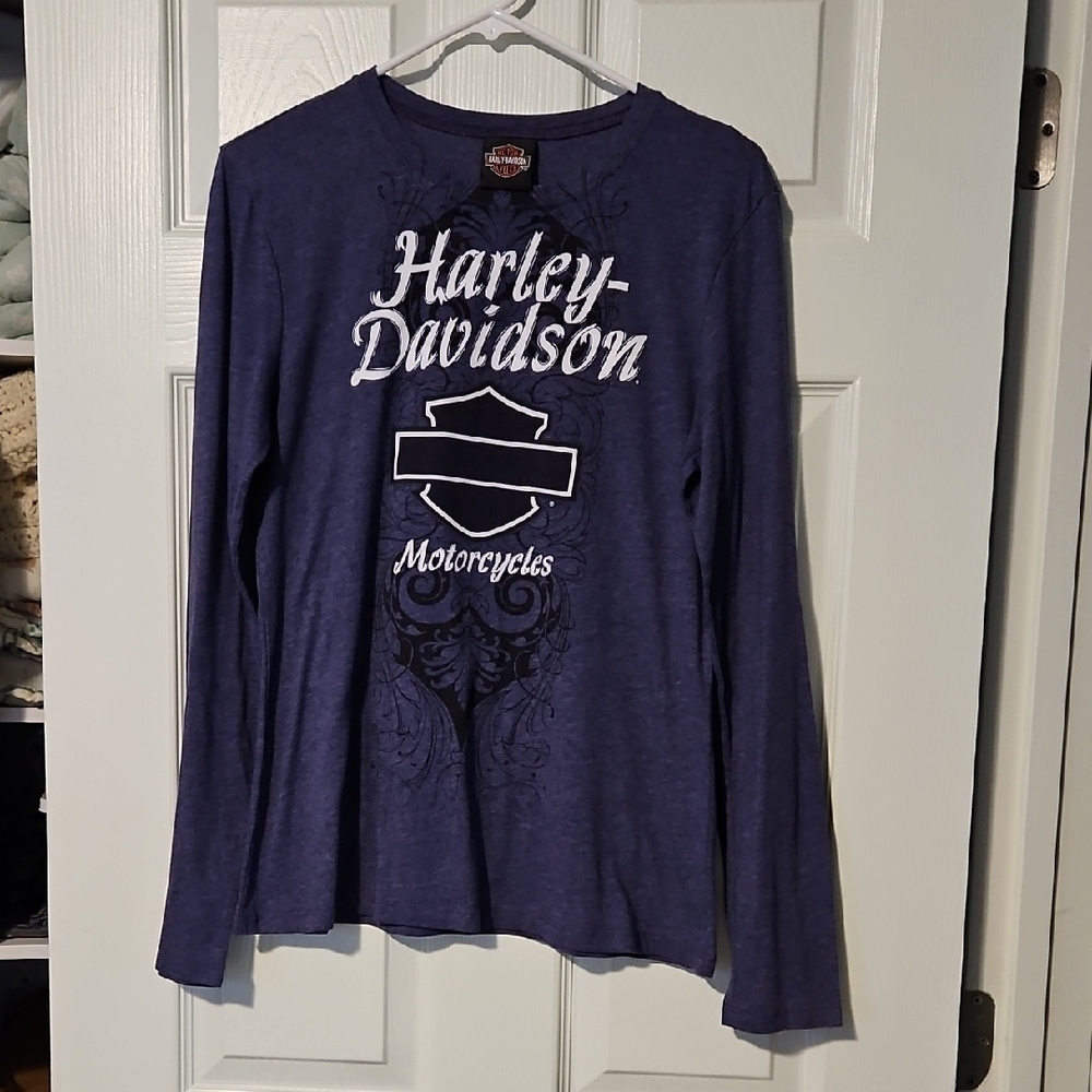 Harley-Davidson Purple Long Sleeve Shirt